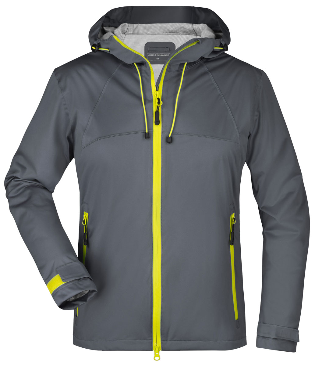 jn1097-ladies-outdoor-jacket-irongrey-yellow irongrey / yellow