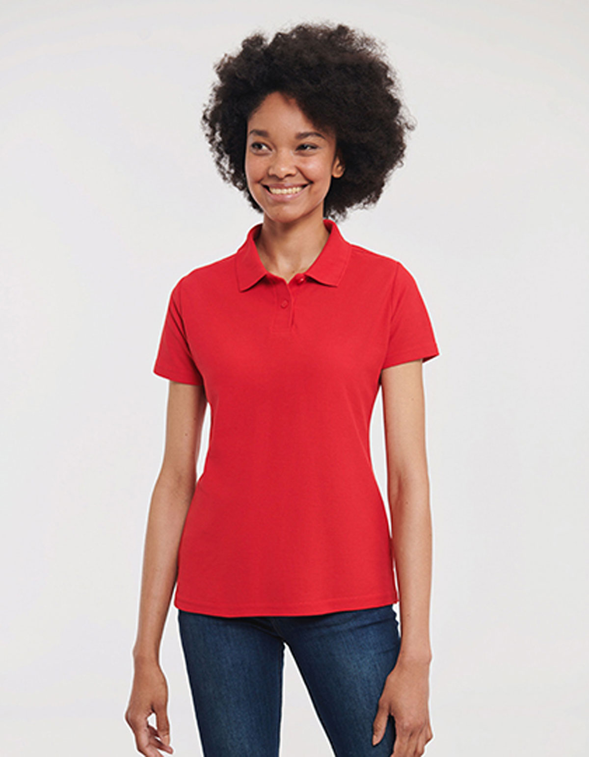 539F-foto1 Damen Poloshirt Mischgewebe Russell 539F