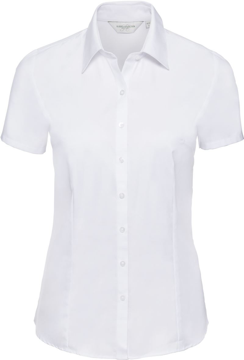 Russell Herringbone Bluse kurzarm 963F Russell Herringbone Bluse kurzarm 963F