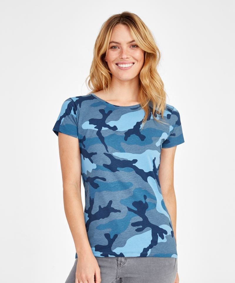 So1187-foto Women`s Camo T-Shirt Sol's 1187