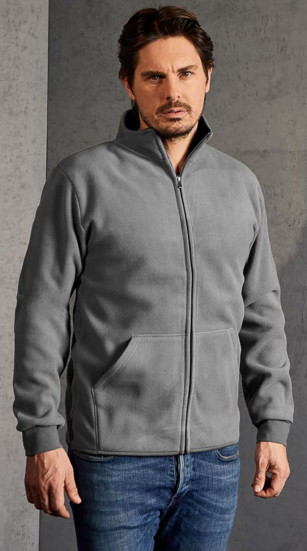 7971-lightgreyu9qZjWD1pg23q Promodoro Men's Double Fleece Jacket 7971 / light grey
