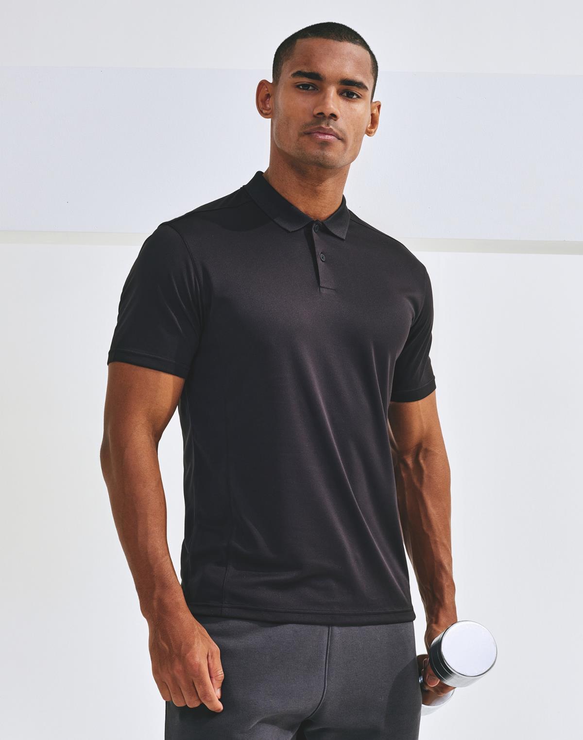 Men Ion-Charge panelled polo TriDri® TR505