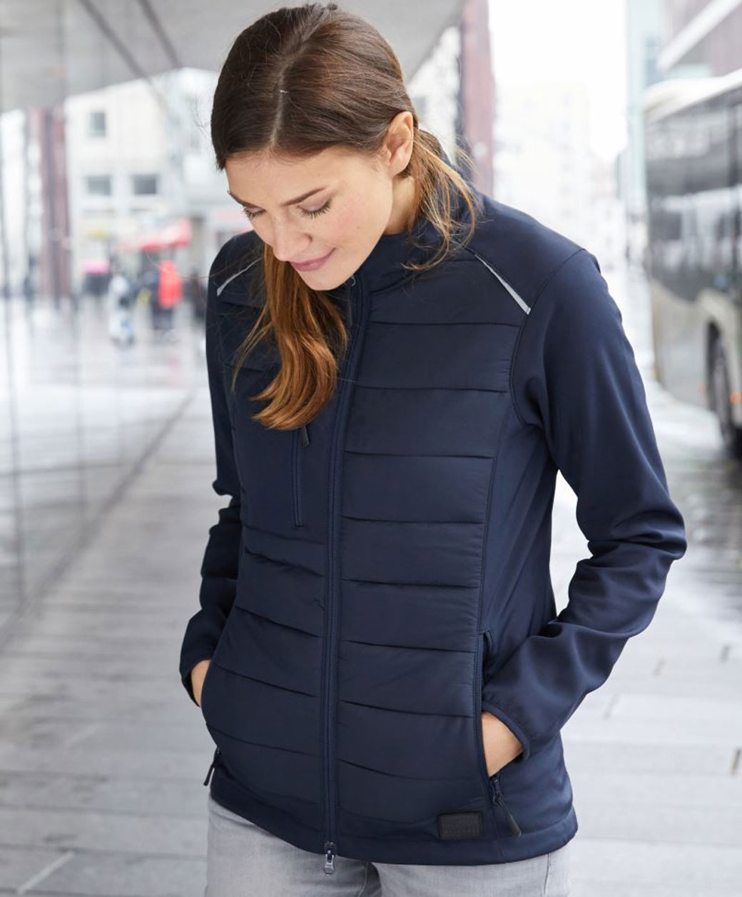 JN1819-foto Ladies' Hybrid Jacket James&Nicholson JN1819