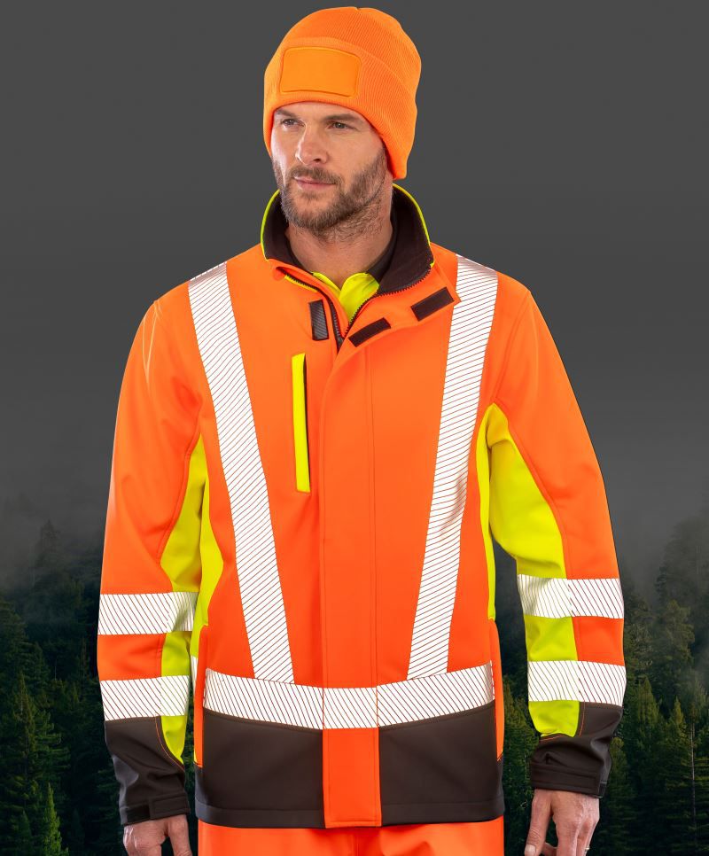 3-Lagen Sicherheits Softshell Jacke Result R506X 3-Lagen Sicherheits Softshell Jacke Result R506X