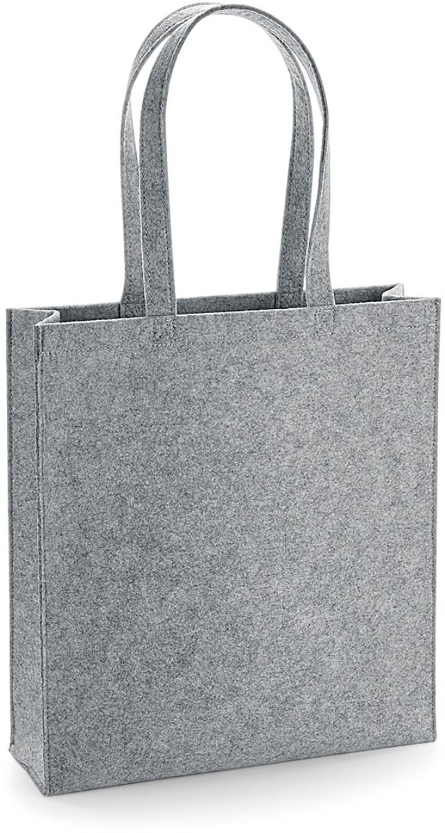 BG723-greymelange Felt Tote Bag BagBase BG723