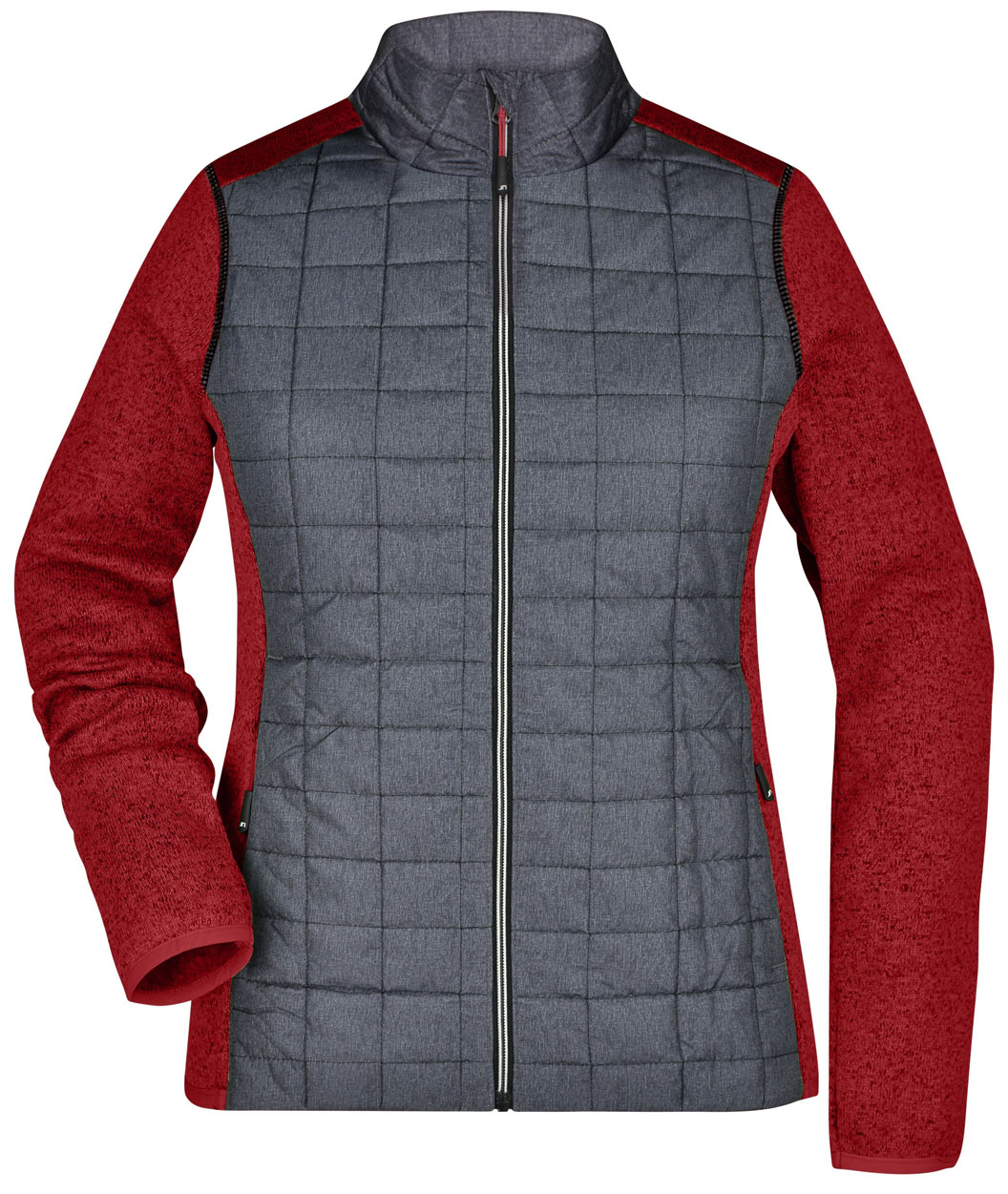 JN741-red-anth red melange / anthracite melange