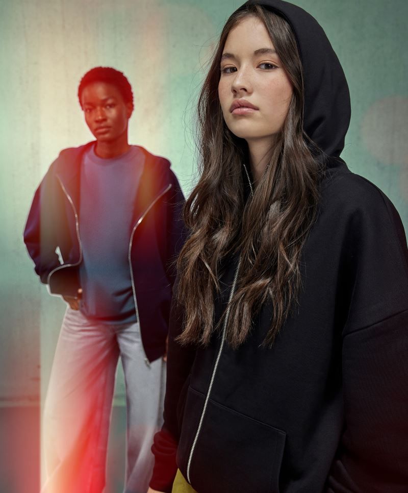 Schwere Oversize Kapuzen Sweatjacke B&C Collection IZ03 Schwere Oversize Kapuzen Sweatjacke B&C Collection IZ03