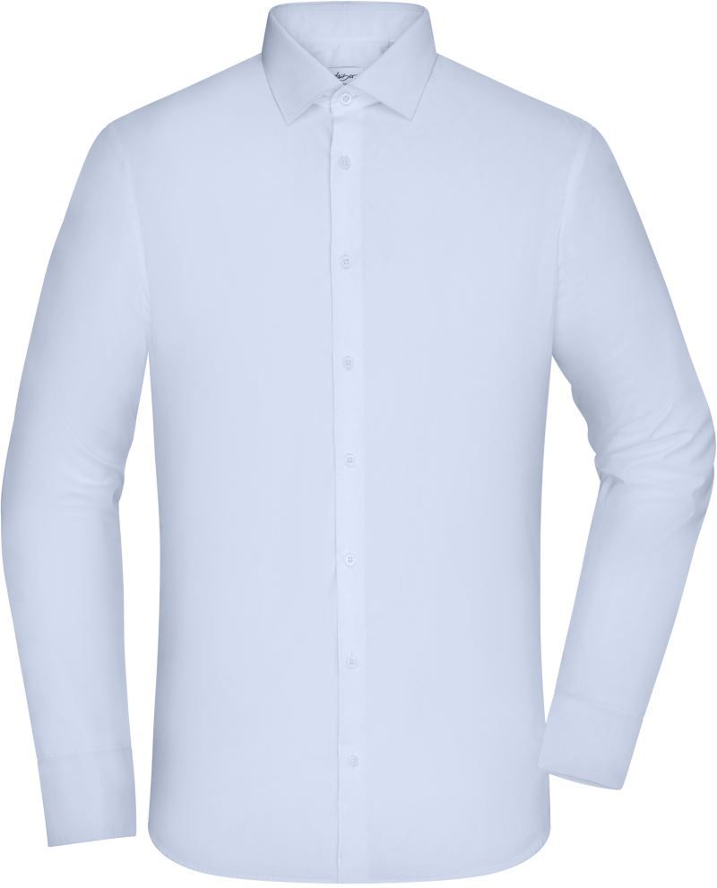 Popeline Slim Fit Hemd langarm James&Nicholson JN1372 Popeline Slim Fit Hemd langarm James&Nicholson JN1372