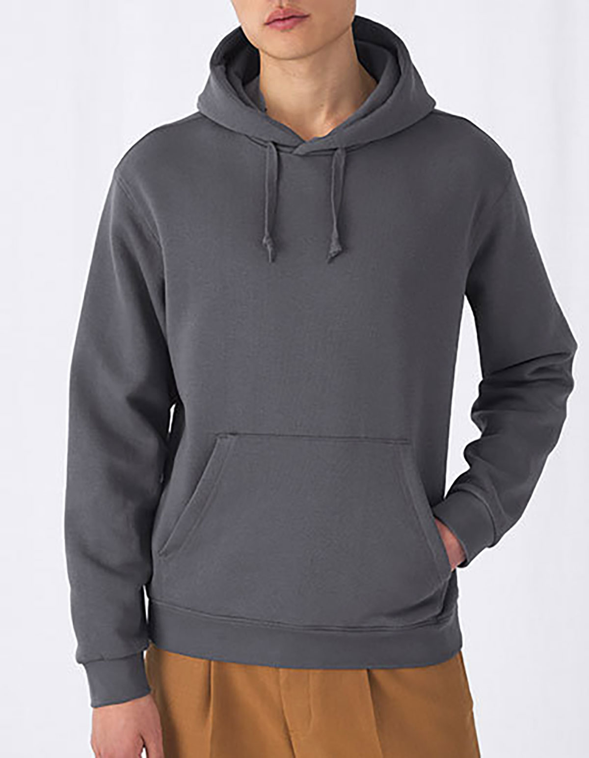 Hoody-steelgrey Hooded Kapuzensweater B&C WU620