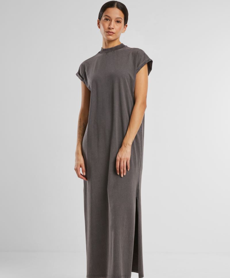 Langes Kleid Stonewash Build Your Brand BY303 Langes Kleid Stonewash Build Your Brand BY303
