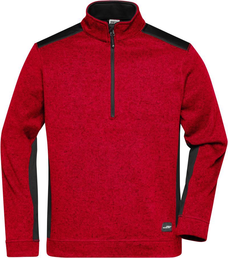 Men's Knitted Workwear Fleece Half-Zip JN864