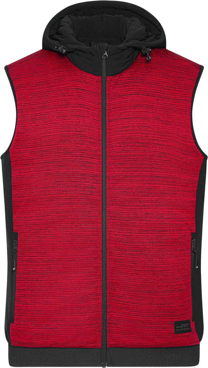 JN1848-red red melange/ black