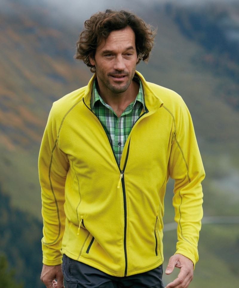 jn597-model Men's Structure Fleece Jacket JN597