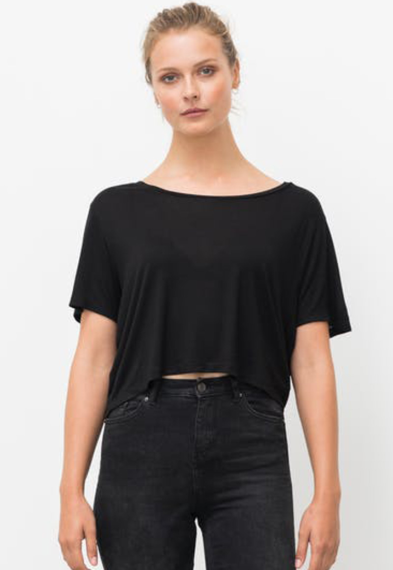 EA002F-Model1 DainTree EcoViscose Ladies Tee AWDis EA002F