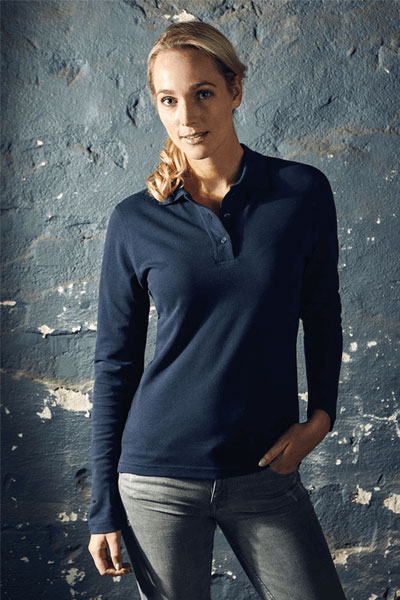 4605-Model Promodoro Women's Heavy Polo LS 4605