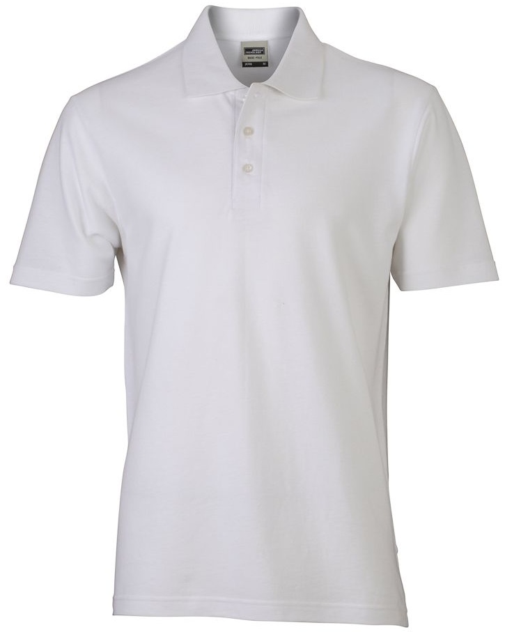 Basic Polo James&Nicholson JN748 white M
