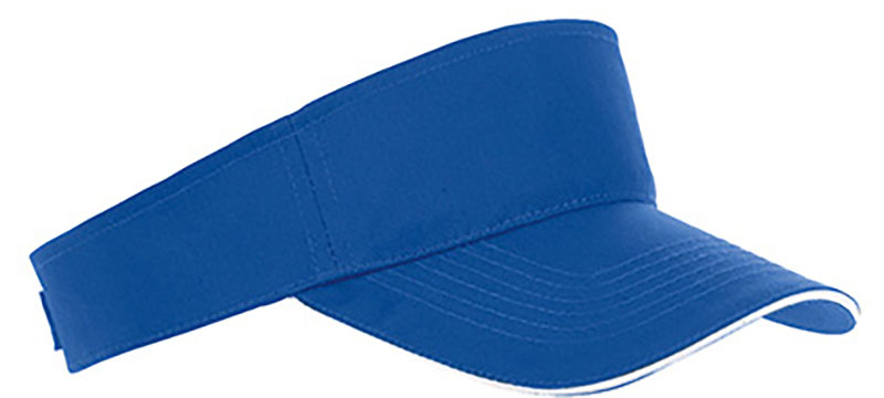 Visor-Ace-royal-white royal blue-white