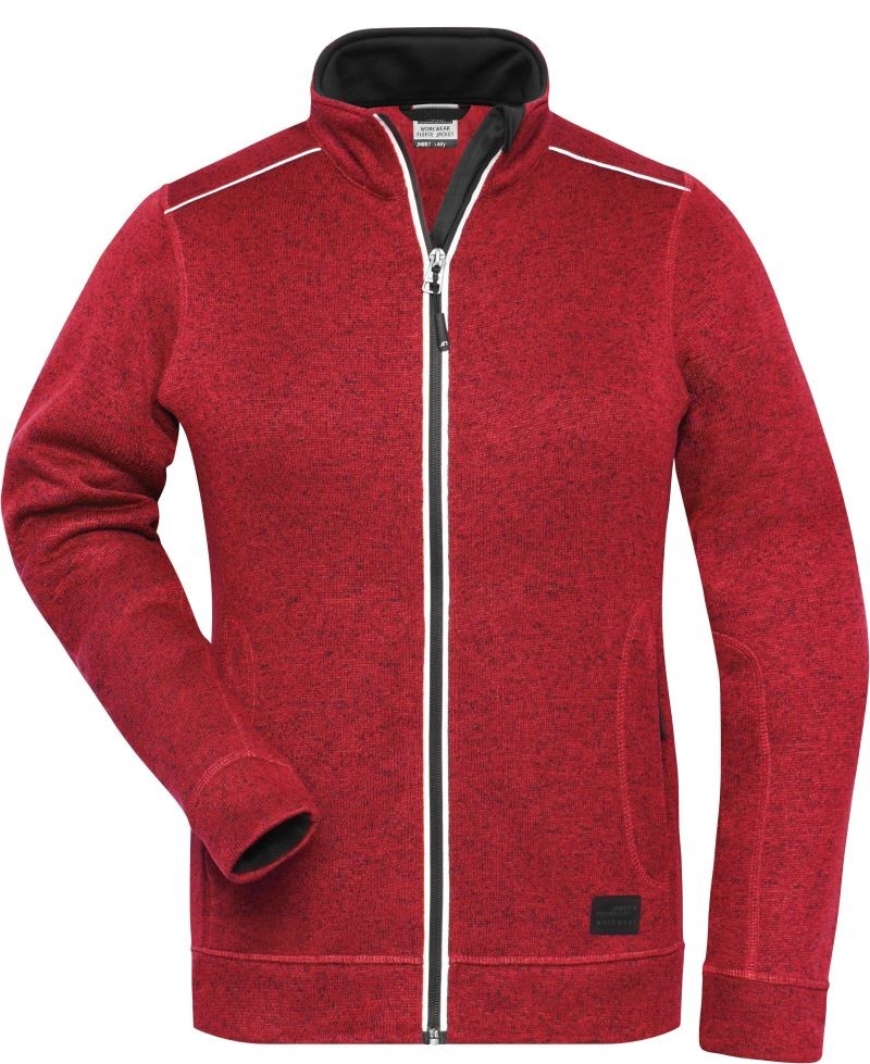 JN897-redmelange red melange/ black