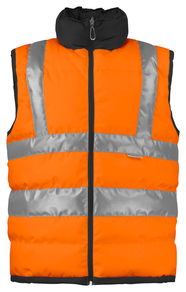 6708-orange ProJob 6708 Gefütterte Warnschutz Weste EN ISO 20471 Klasse 2