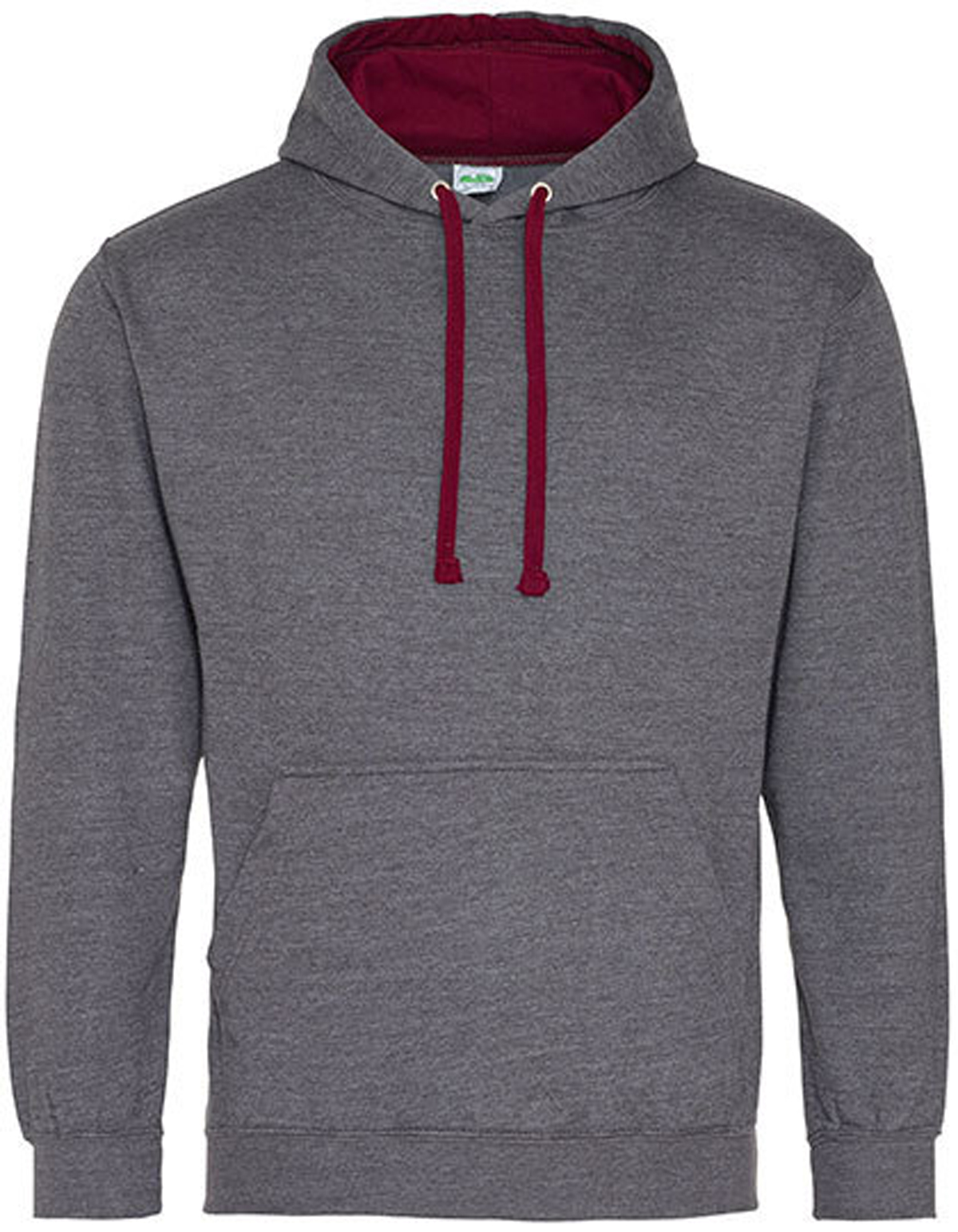 JH003-charcoalheather-burgundy1 charcoal heather/ burgundy