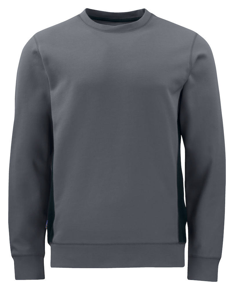 2127-grey ProJob 2127 Sweatshirt mit Kontrastelementen