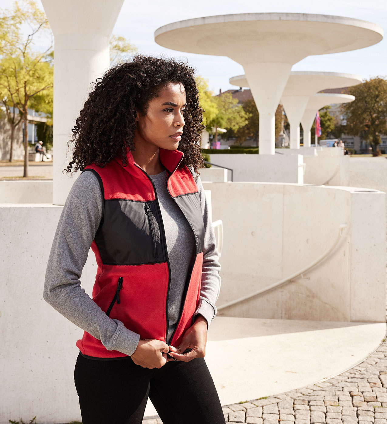 JN1309-foto Ladies' Fleece Vest James&Nicholson JN1309