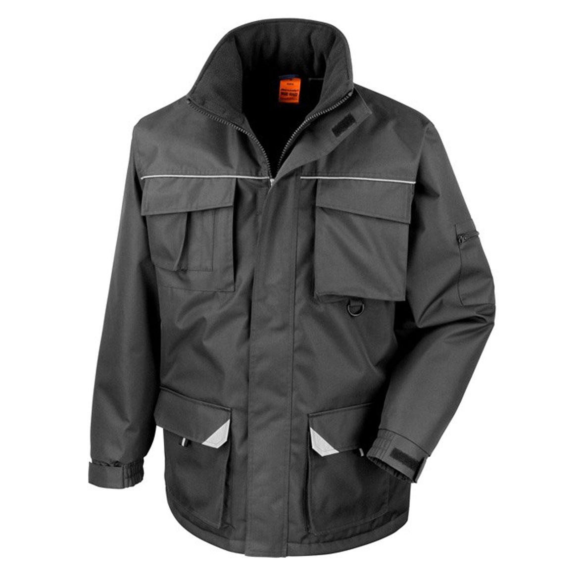 R301X_FT_BLK Sabre Long Coat WorkGuard RT301