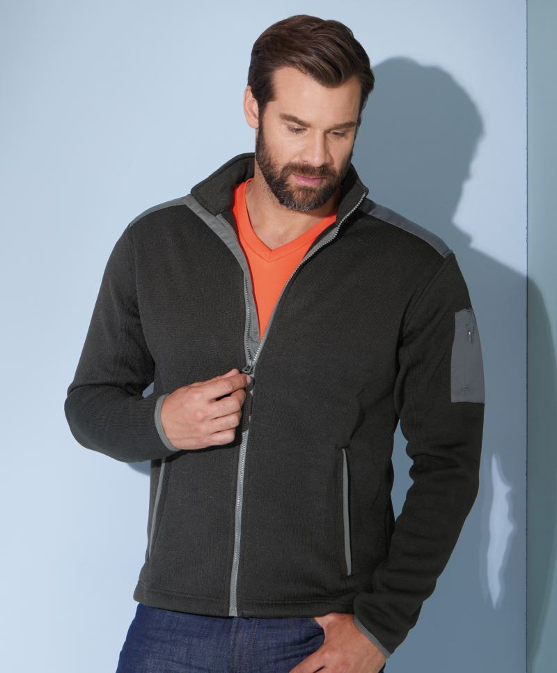 Men's Knitted Fleece Jacket JN591 Men's Knitted Fleece Jacket JN591