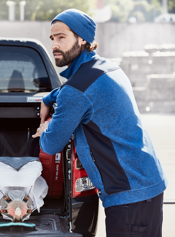 JN862-foto Men's Knitted Workwear Fleece Jacket James&Nicholson JN862
