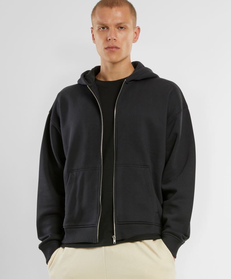 Schwere Unisex Oversize Kapuzen Sweatjacke New Morning Studios NM013 Schwere Unisex Oversize Kapuzen Sweatjacke New Morning Studios NM013