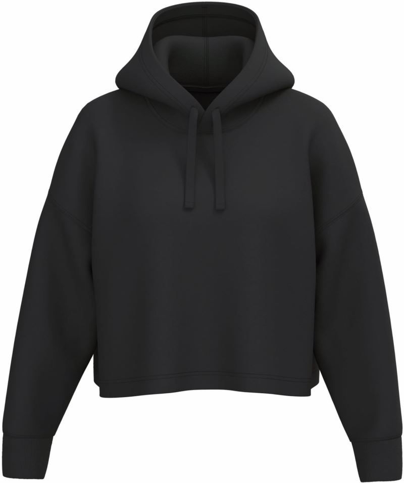 Damen Cropped Kapuzen Sweater PA396