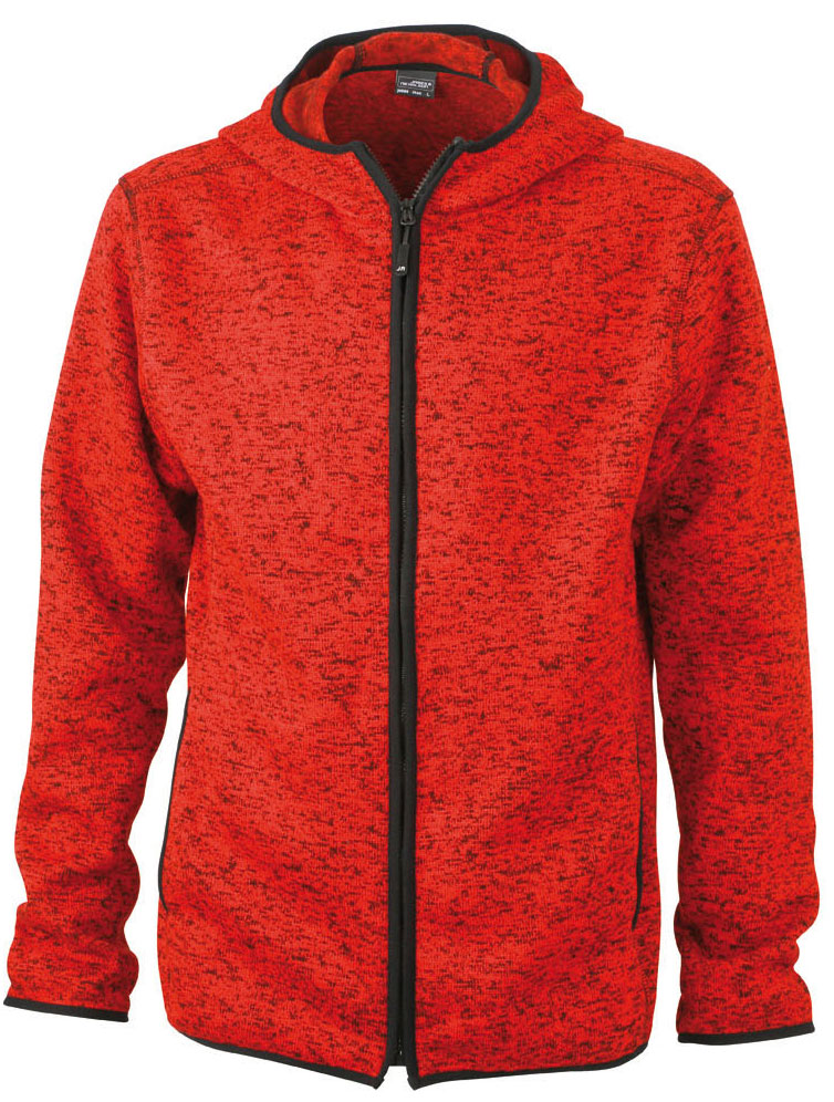 JN589_redmelange-black_F red melange