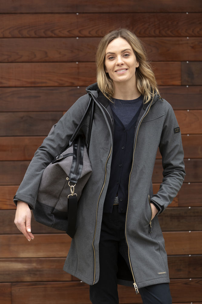 whittier-jacket-ladies-model anthracite melange
