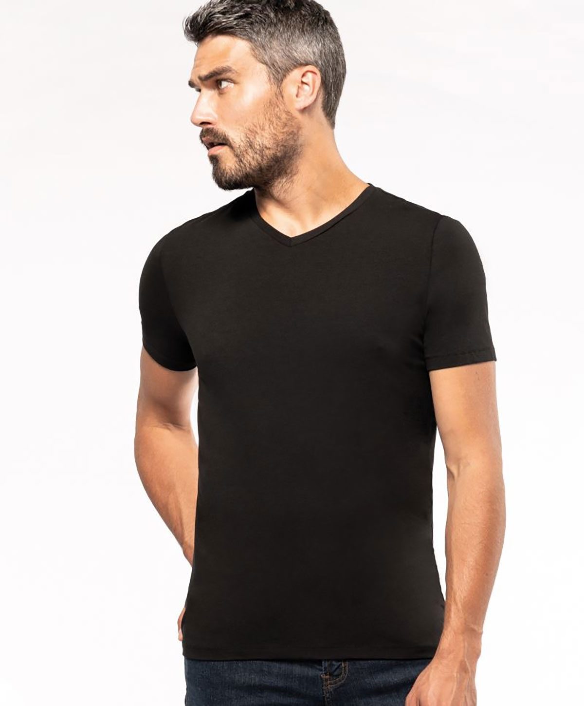 K3014-DET Men's V-Neck T-Shirt Kariban 3014