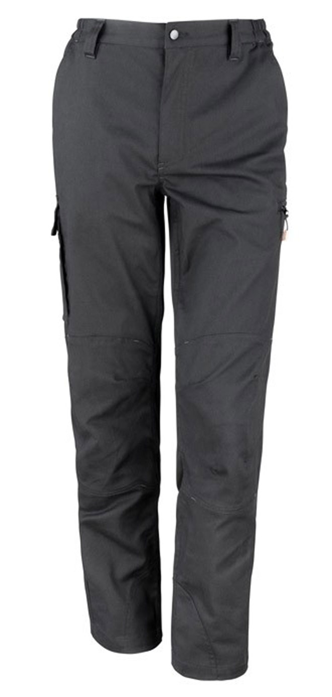 R303X_FRT_BLK Sabre Stretch Trousers WorkGuard RT303