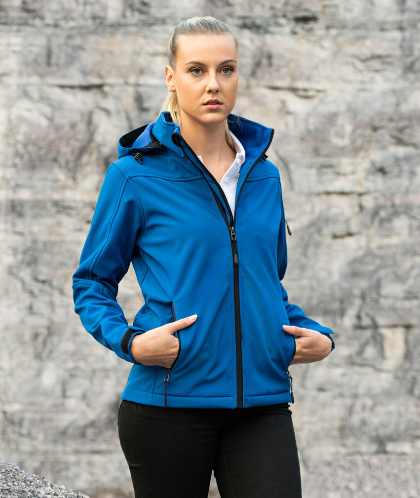 HRM1102-foto Women´s Hooded Soft-Shell Jacket HRM 1102