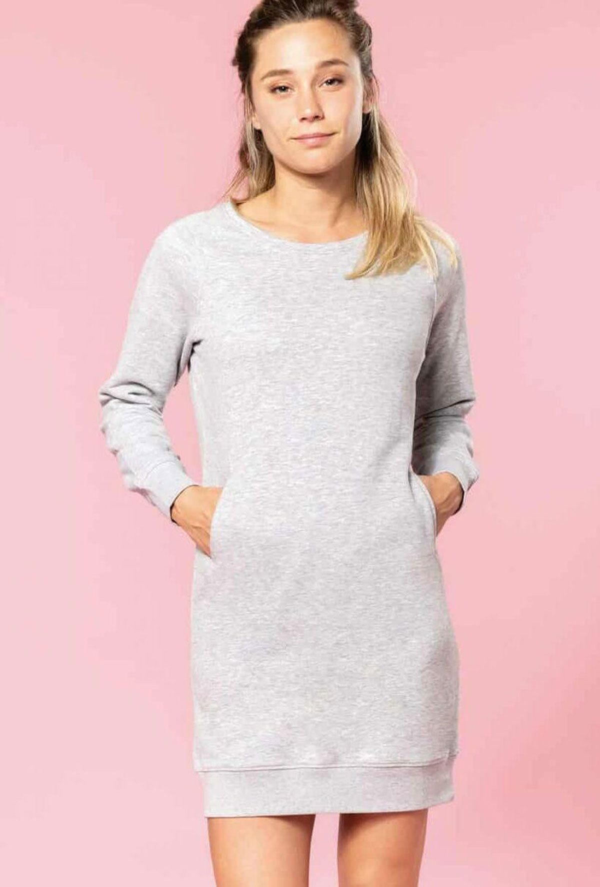 K493-Foto Bio Sweat Kleid Kariban K493