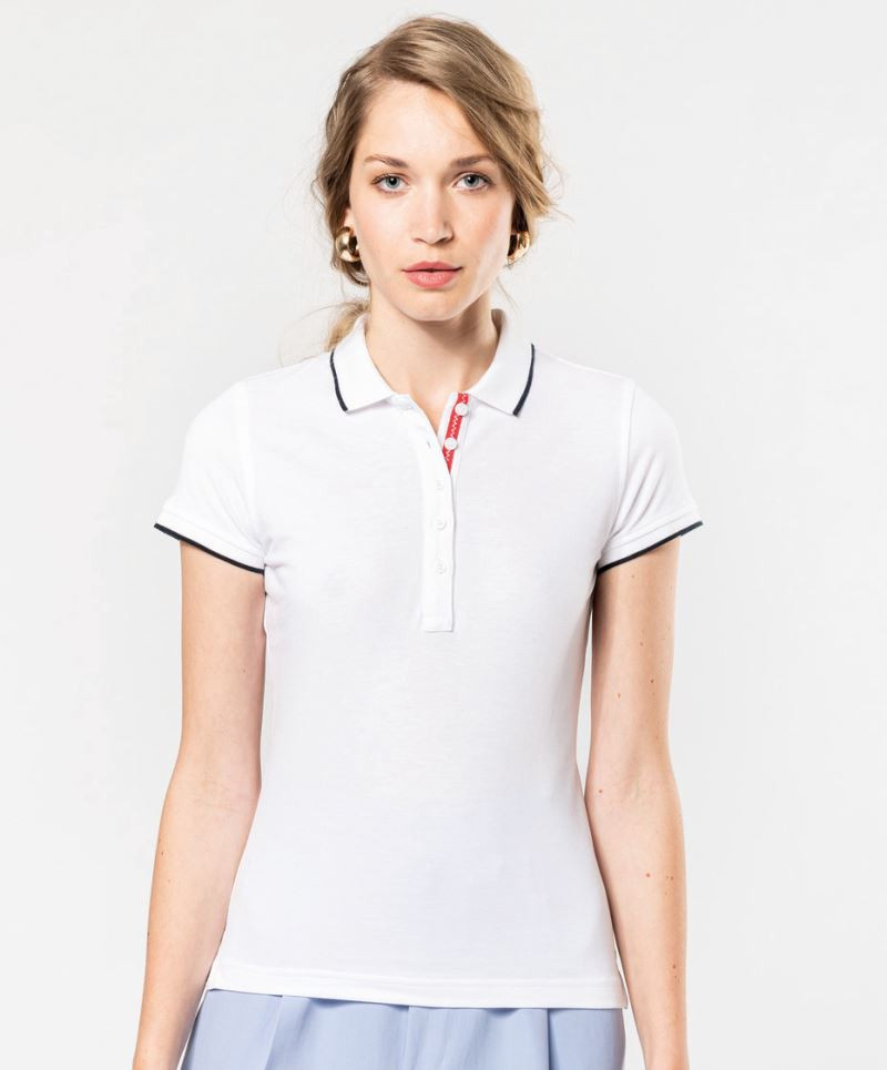 Kariban K252 Stripe Poloshirt Damen Kariban K252 Stripe Poloshirt Damen