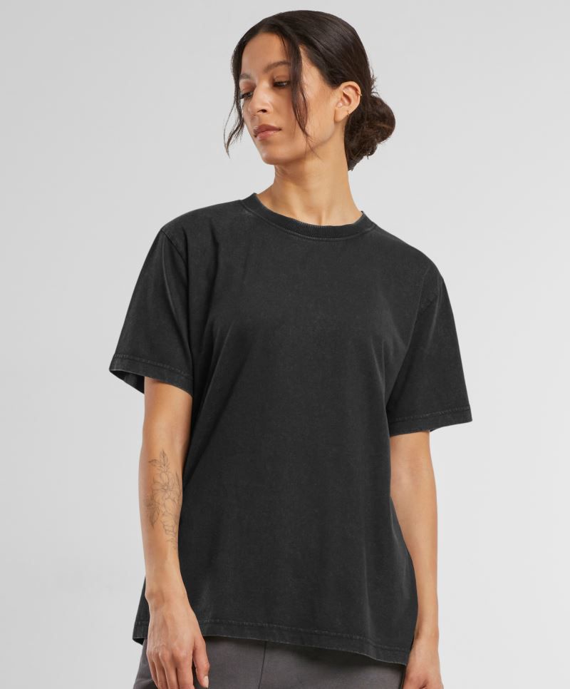Schweres Damen Vintage Oversize T-Shirt Stonewash Build Your Brand BY306 Schweres Damen Vintage Oversize T-Shirt Stonewash Build Your Brand BY306