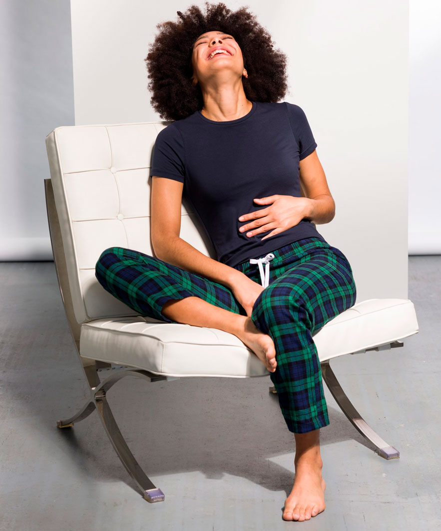 SK083_NAVYGREENCHECK_SK121_NAVY_21_06-scaled Women´s Tartan Lounge Pants Skinnifit SK083
