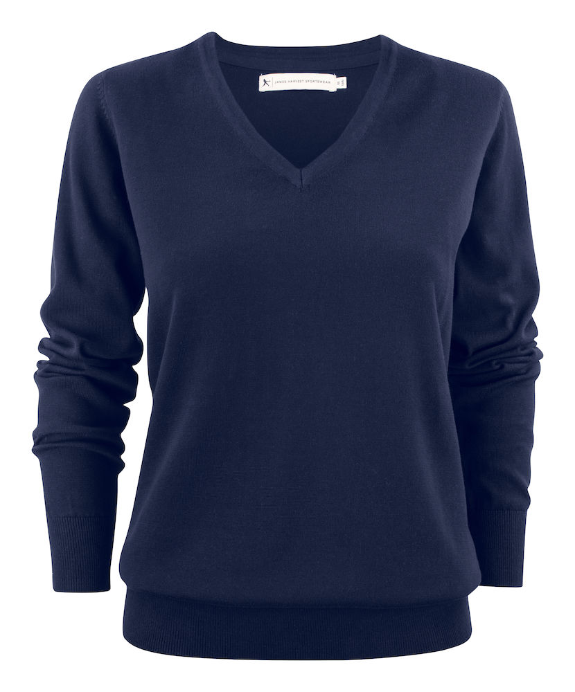 2122505-navy Ashland Lady V-Neck James Harvest 2122505