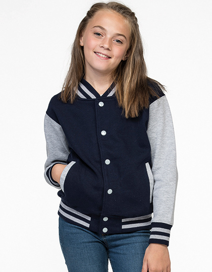 JH043K-foto Kids` Varsity Jacket AWDis JH043K